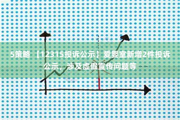 5策略 【12315投诉公示】爱婴室新增2件投诉公示，涉及虚假宣传问题等