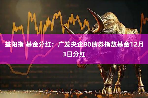 益阳指 基金分红：广发央企80债券指数基金12月3日分红