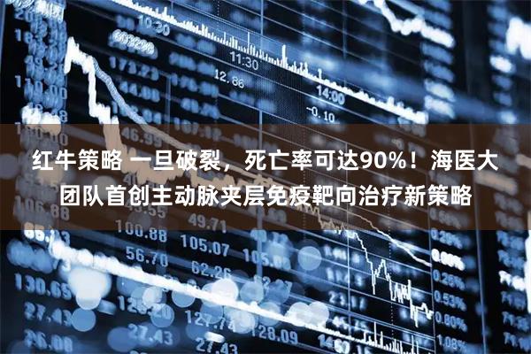 红牛策略 一旦破裂，死亡率可达90%！海医大团队首创主动脉夹层免疫靶向治疗新策略